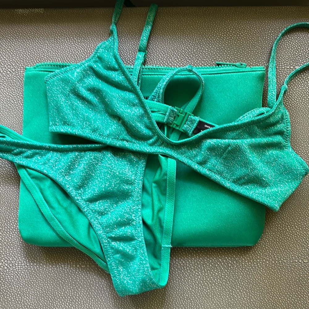 Triangla Maia Jaded Sparkle Bikini With Bag